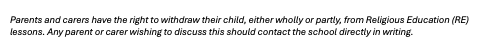 RE Statement